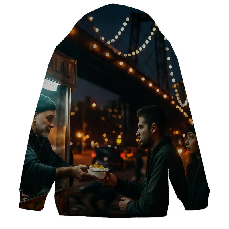 Night Shift Street Food Under Williamsburg Bridge View hoodie trends