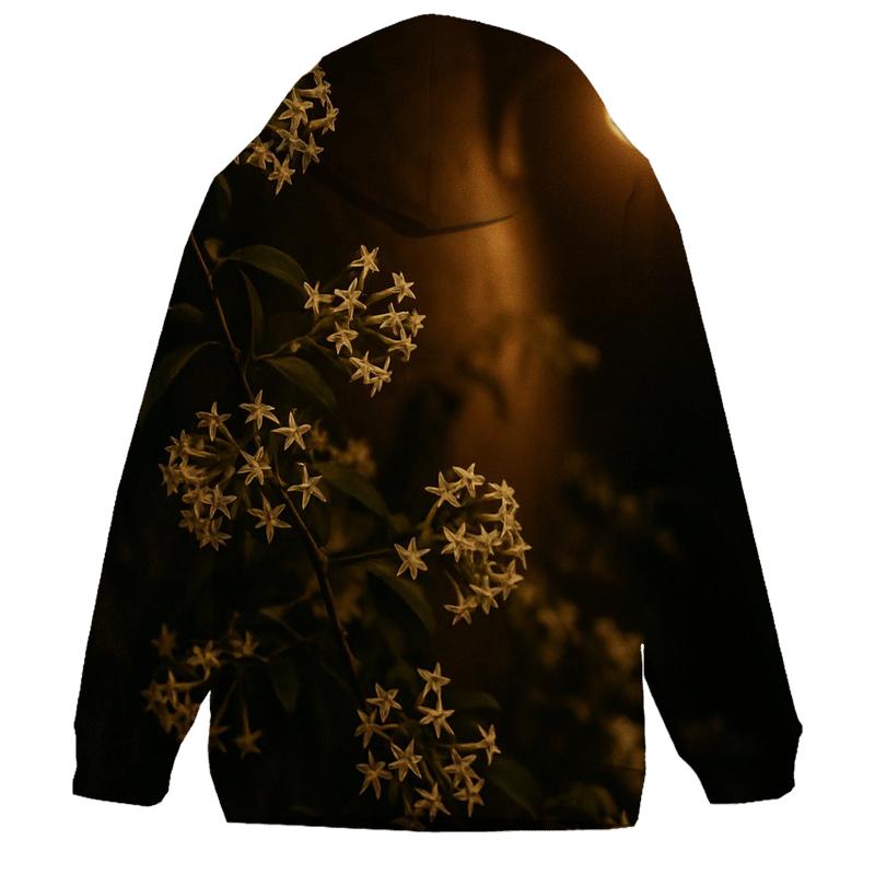 Night Blooming Jasmine Under Streetlamp premium hoodies