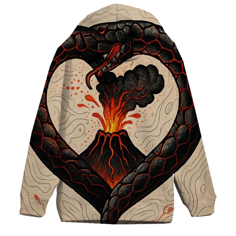 Volcanic Heart Ouroboros premium hoodies