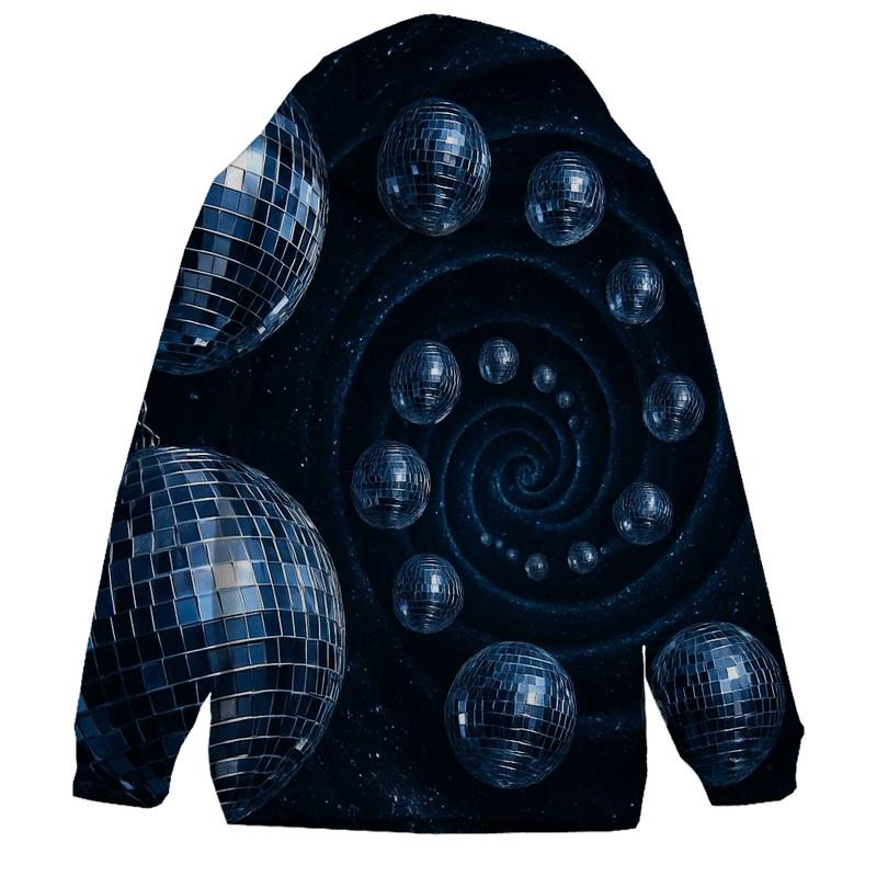 Midnight Disco Orb Spiral custom hoodies