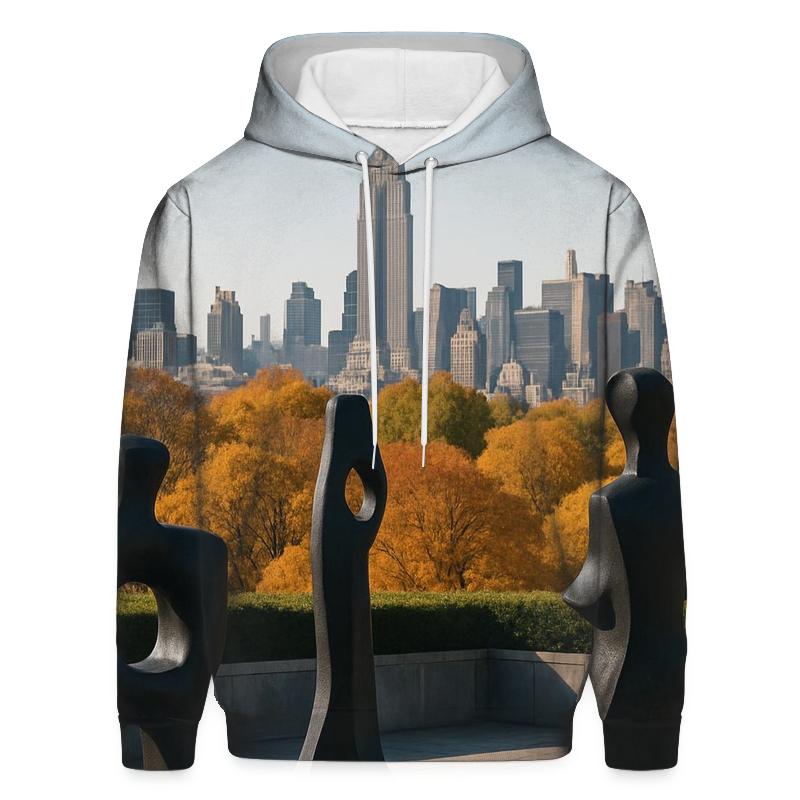 Autumn Morning From The Met Roof Garden Toward Midtown graphic hoodies