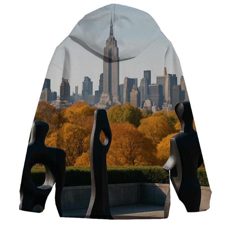 Autumn Morning From The Met Roof Garden Toward Midtown graphic hoodies