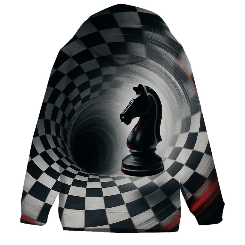 Chessboard Time Warp graphic hoodies