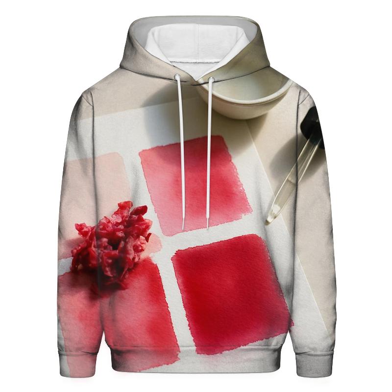 Peony Petal Pigment Test On Watercolor Paper hoodies fashion