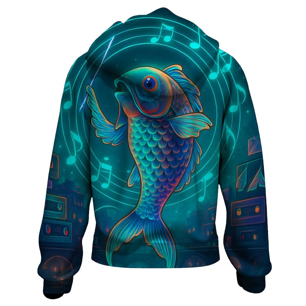 Neon Koi Orchestra graphic hoodies