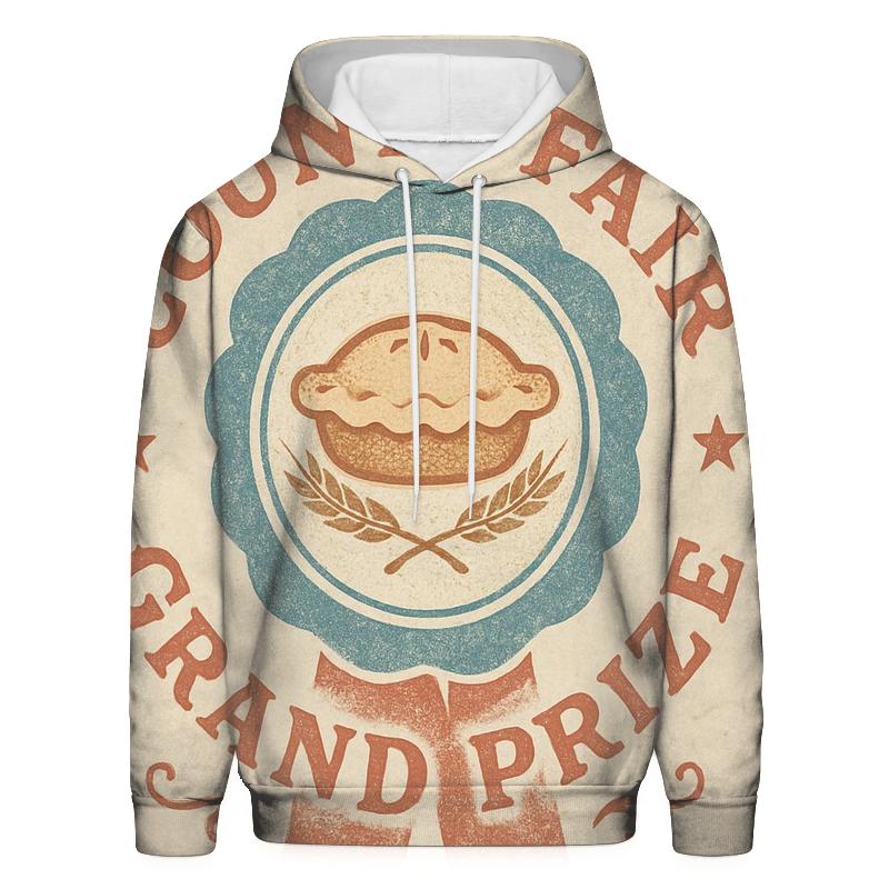 Retro Country Fair Prize Ribbon Emblem designer hoodies