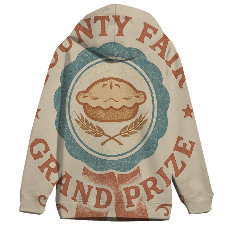 Retro Country Fair Prize Ribbon Emblem designer hoodies