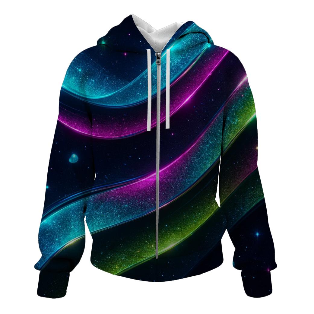 Chrome Aurora Ribbons pullover hoodies