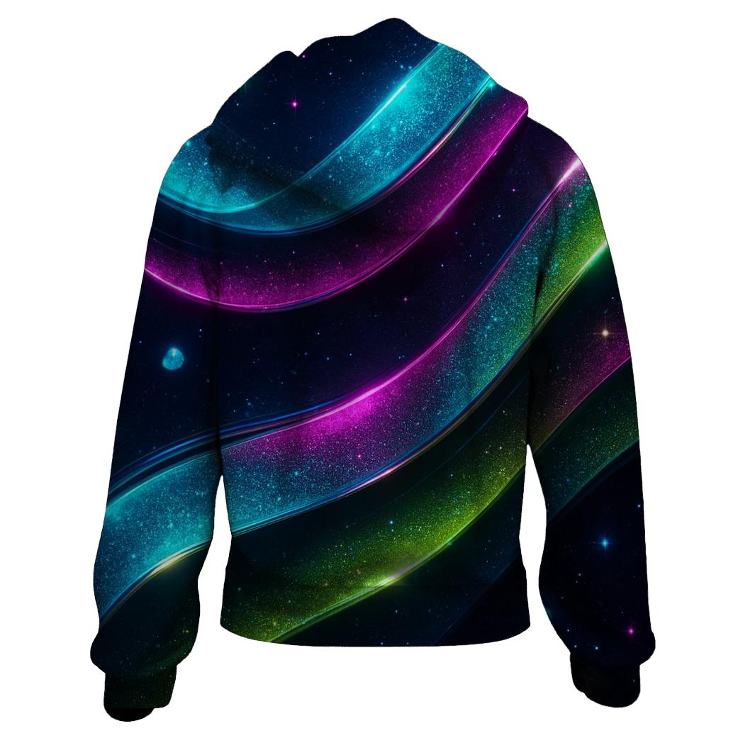 Chrome Aurora Ribbons pullover hoodies