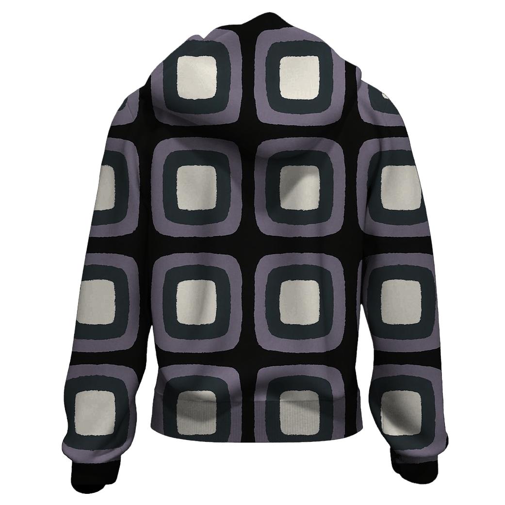 Itajime Eclipse Clamp Grid zip-up hoodies