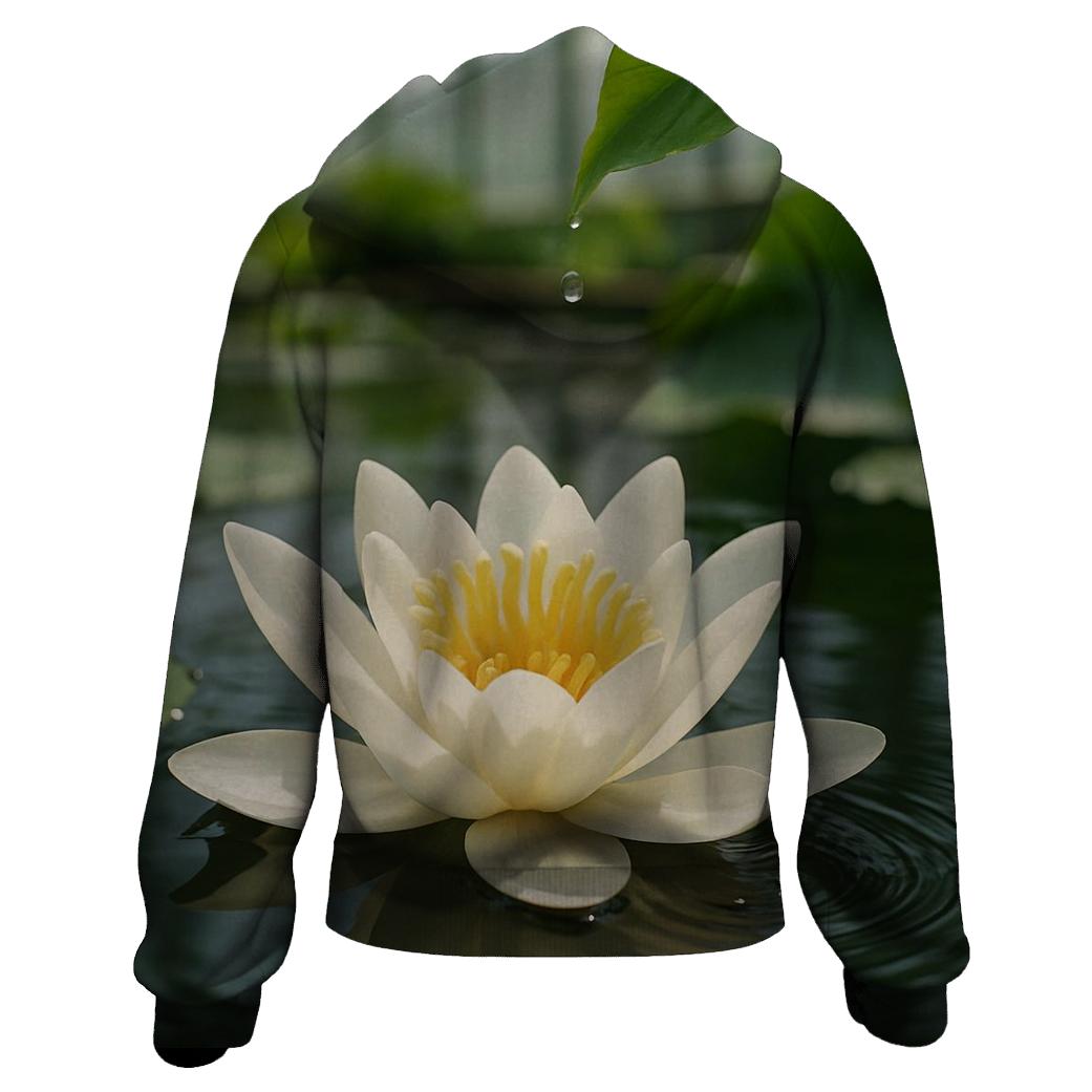 Water Lily Pollination Study In Greenhouse Basin premium hoodies