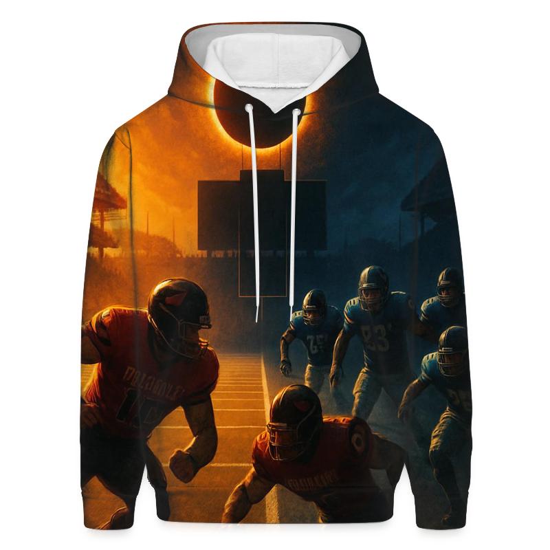 Split Field Eclipse Drive graphic hoodies