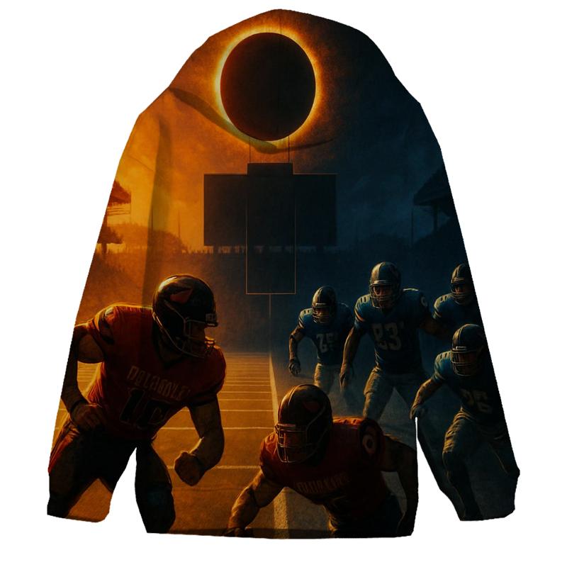 Split Field Eclipse Drive graphic hoodies