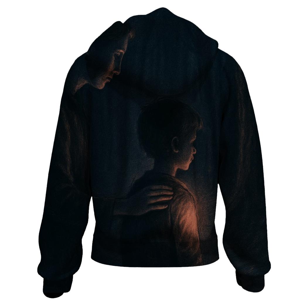 The Lantern Within A Mother’s Love That Lights The Child’s Path zip-up hoodies