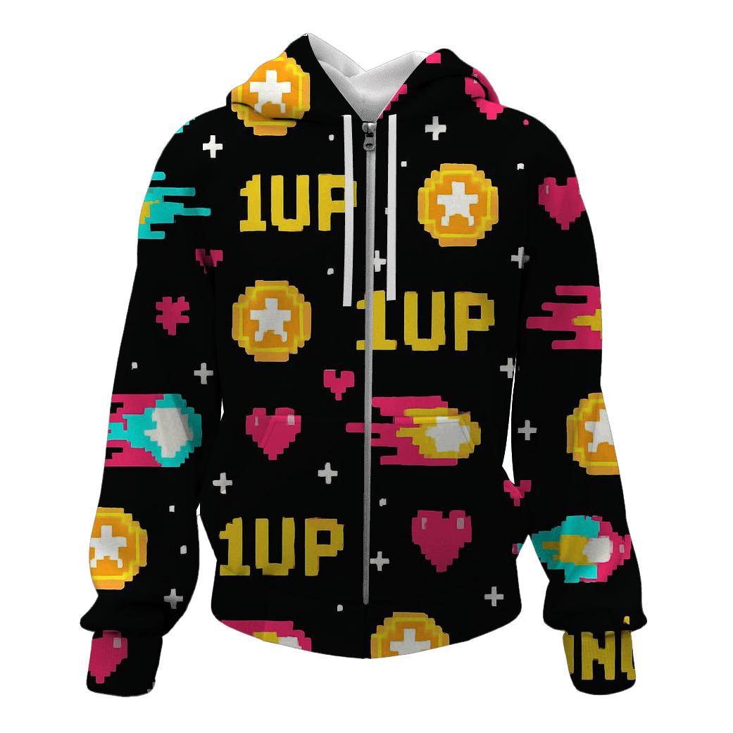 Pixel Comet Arcade Sprites pullover hoodies
