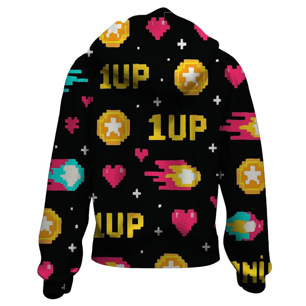Pixel Comet Arcade Sprites pullover hoodies