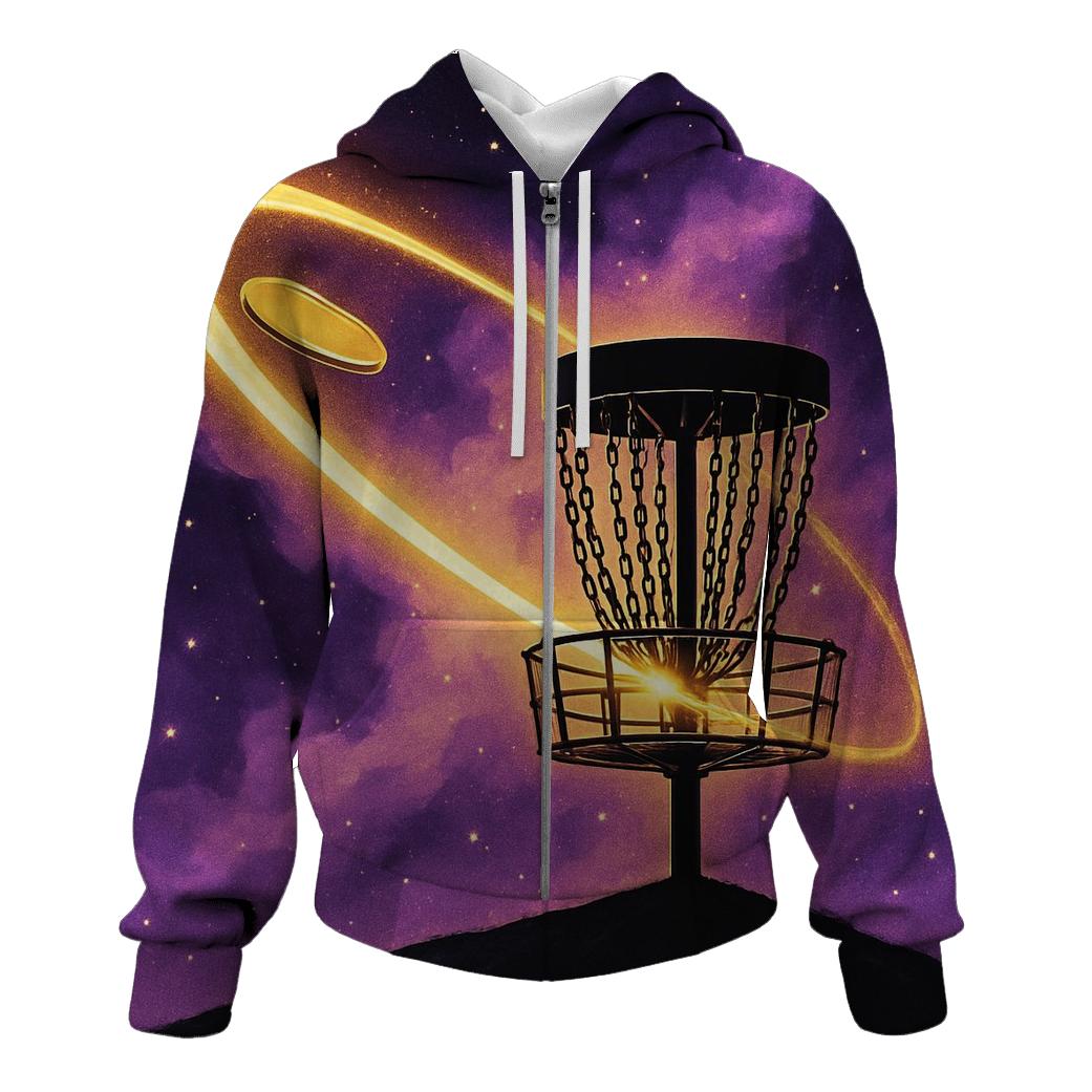 Golden Disc Golf Nebula Basket printed hoodies