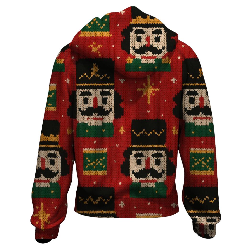 Nutcracker Toy Tower Grid Design custom hoodies