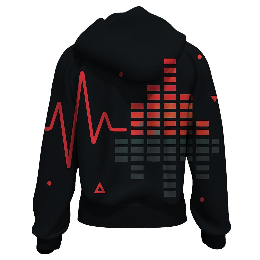 Chrome Heartbeat Waveform hoodie trends