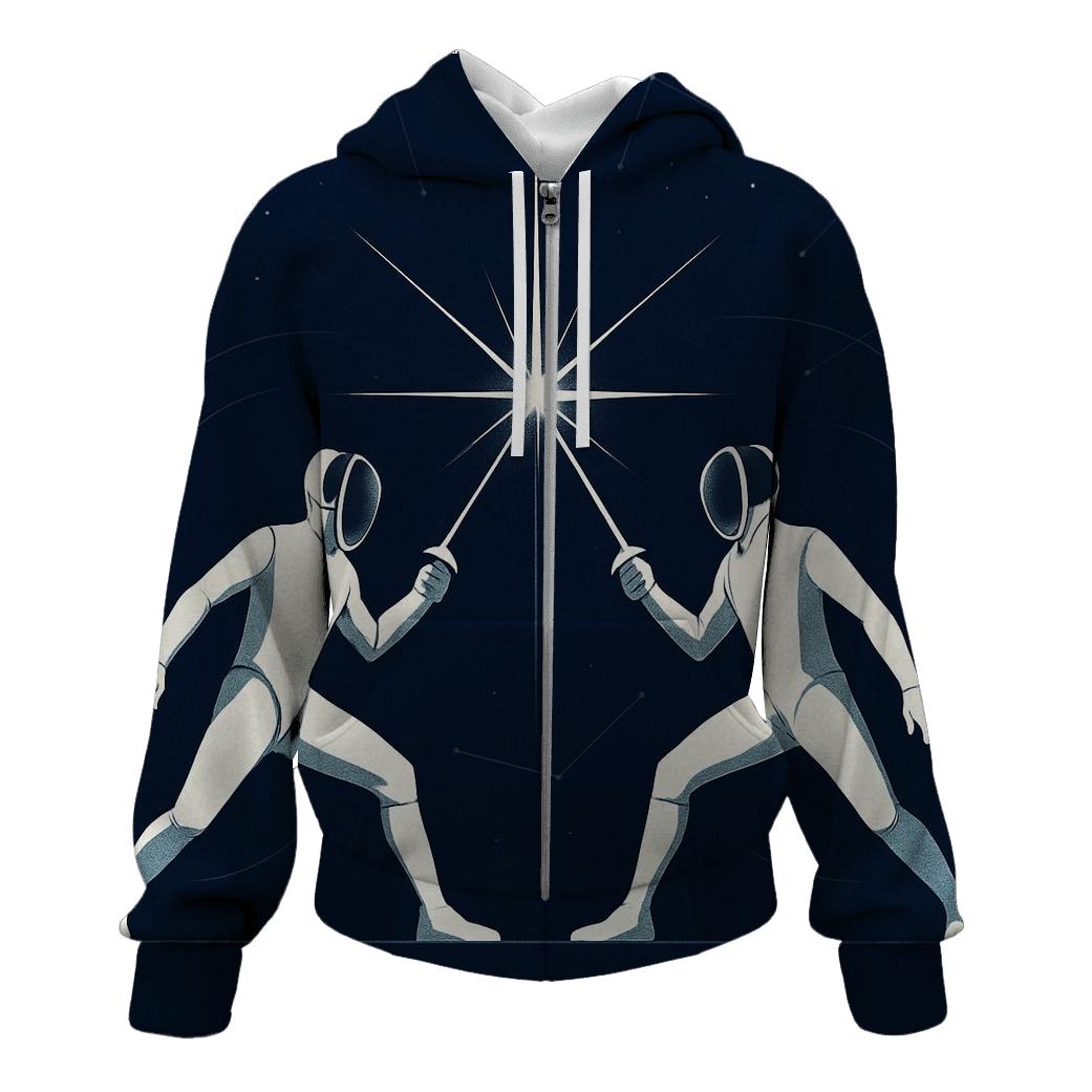 Midnight Fencing Star Parry hoodie styles