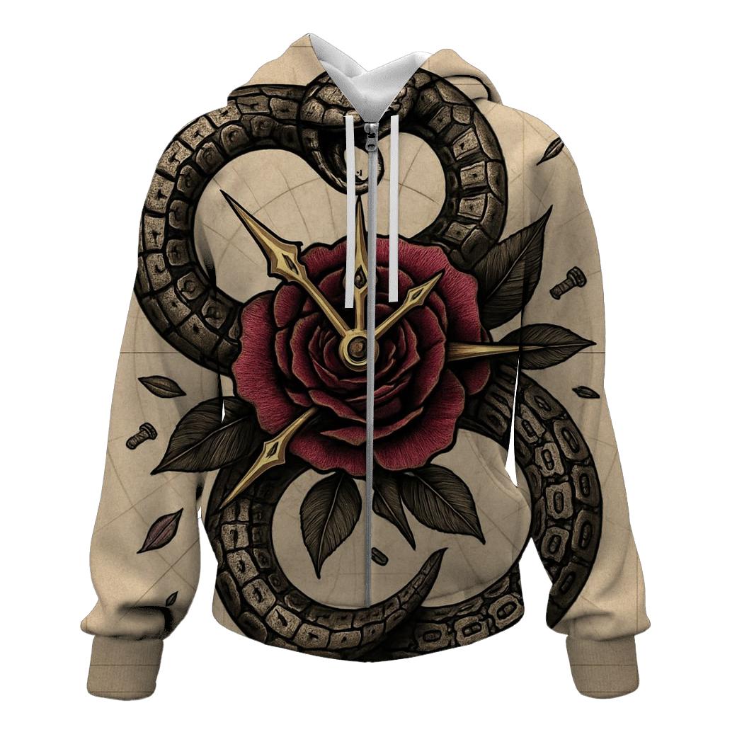 Clockwork Garden Ouroboros designer hoodies