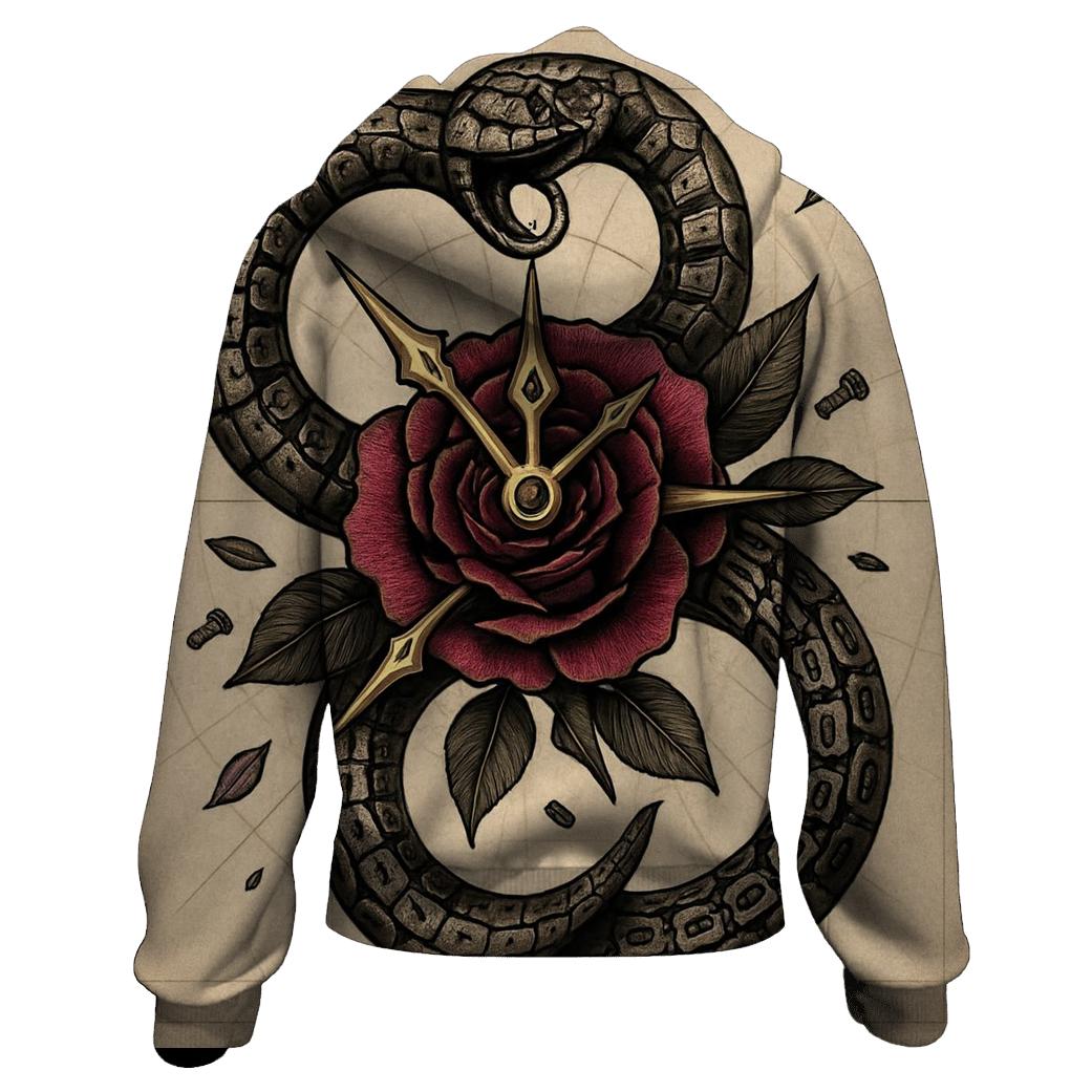 Clockwork Garden Ouroboros designer hoodies