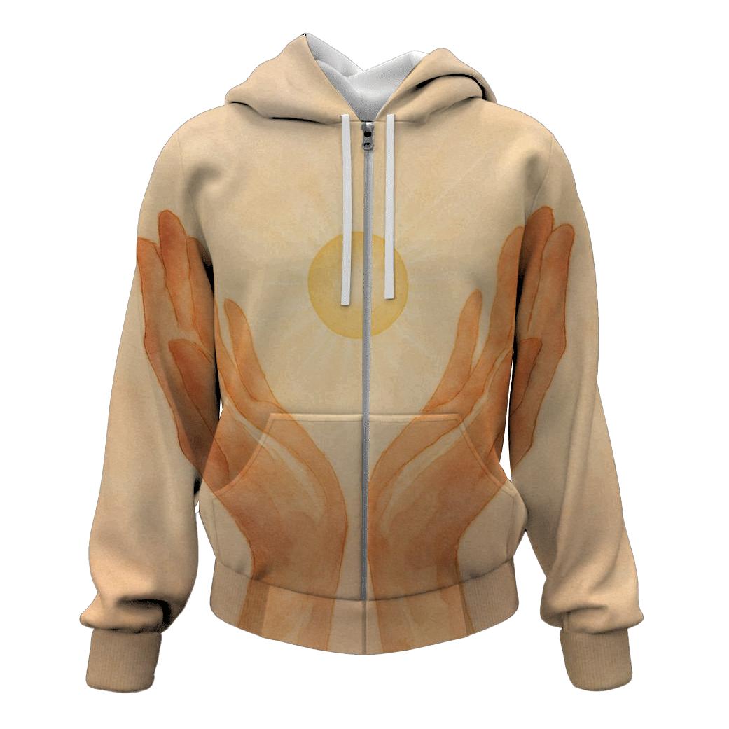 Open Hands Of Dawn pullover hoodies