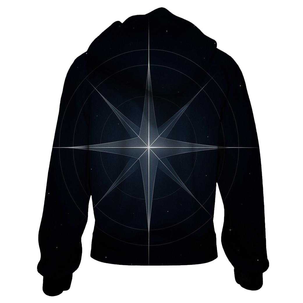 Compass Of Quiet Stars zip-up hoodies