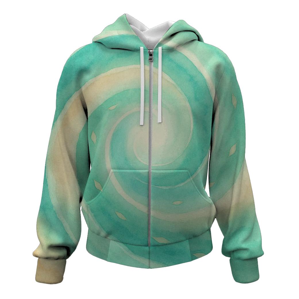 River Spiral Renewal graphic hoodies