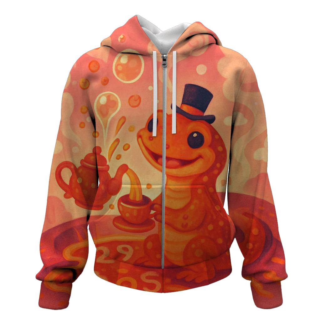 Bubblegum Volcano Tea Party heavyweight hoodies