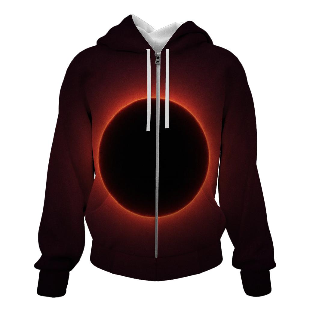 Velvet Plum Eclipse zip-up hoodies