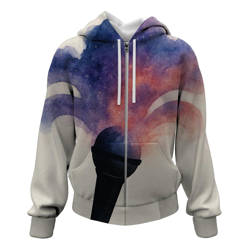 Microphone Nebula Bloom hoodies fashion