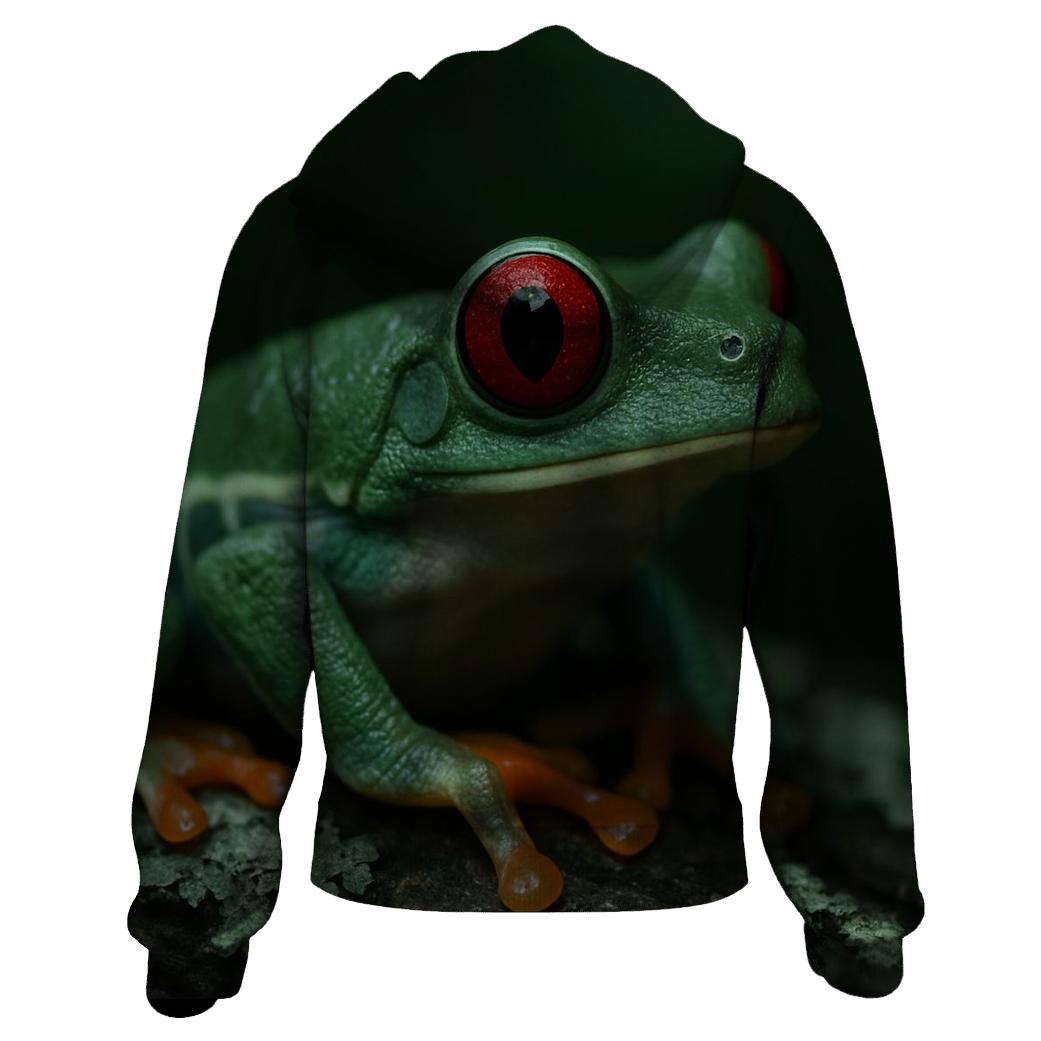 Lichen Bark Stillness Red Eyed Tree Frog hoodies fashion