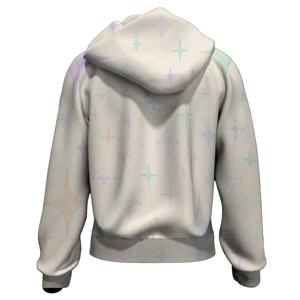 Pastel Holographic Star Garden heavyweight hoodies
