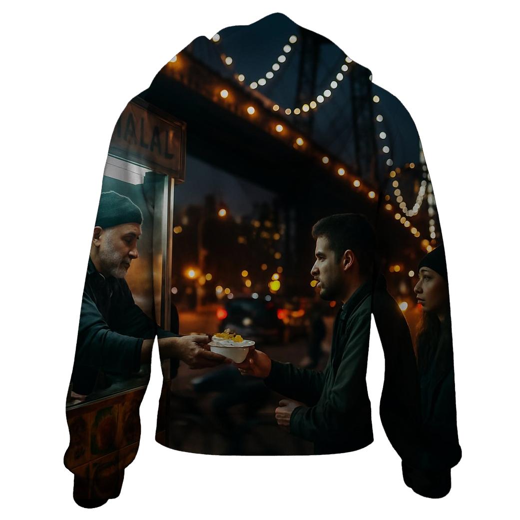 Night Shift Street Food Under Williamsburg Bridge View hoodie designs