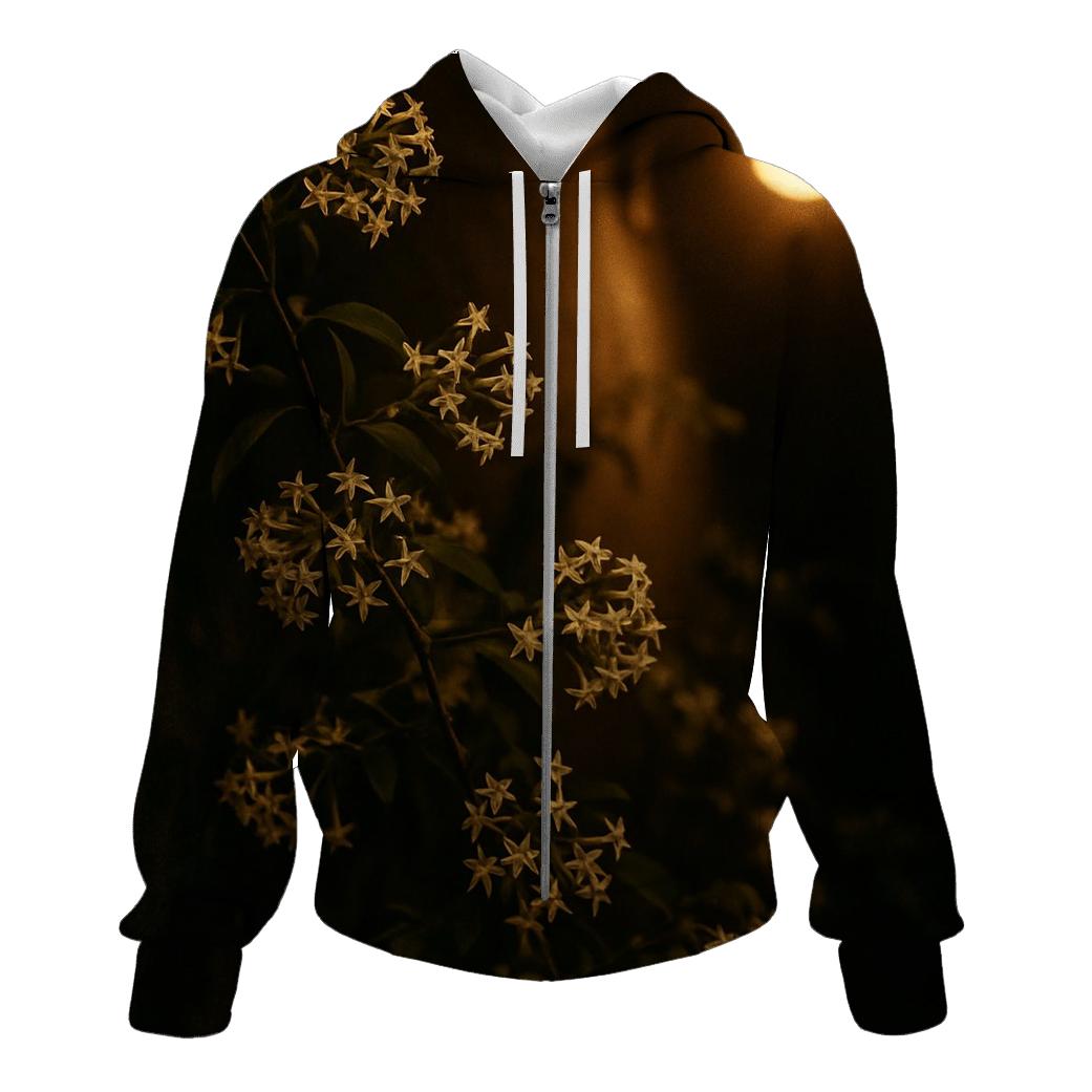 Night Blooming Jasmine Under Streetlamp hoodie trends
