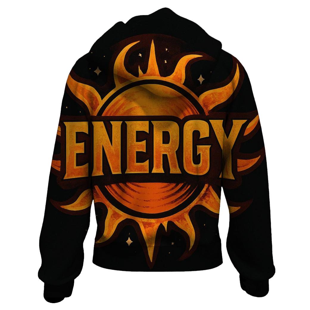 Solar Flare Streetwear Badge printed hoodies