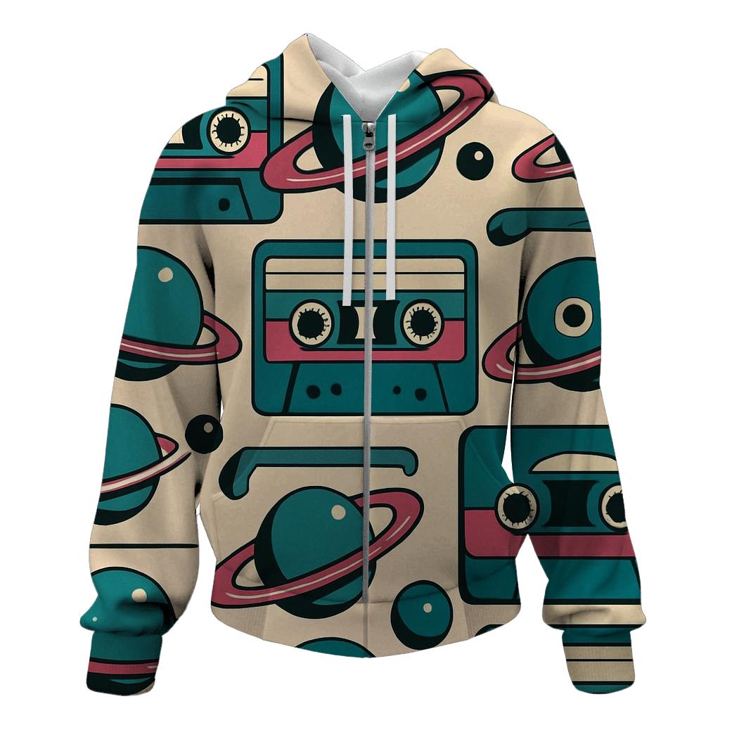 Cassette Planet Label Rings hoodie designs
