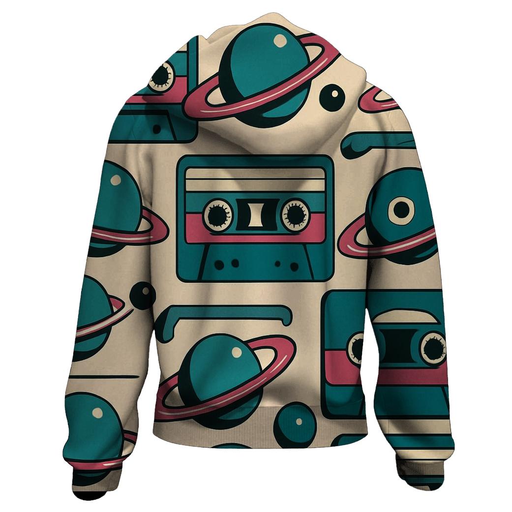 Cassette Planet Label Rings hoodie designs