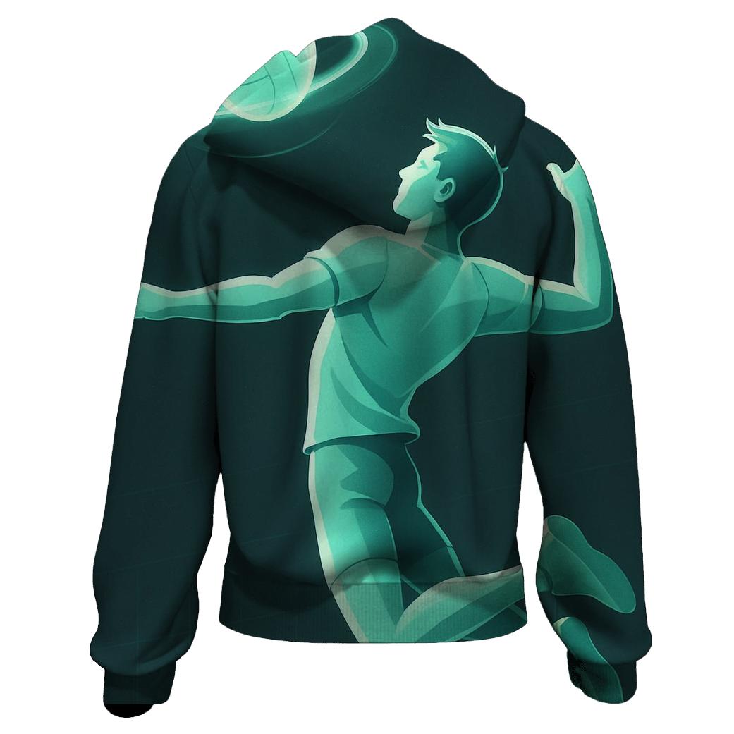 Mint Volleyball Zero Gravity Spike lightweight hoodies