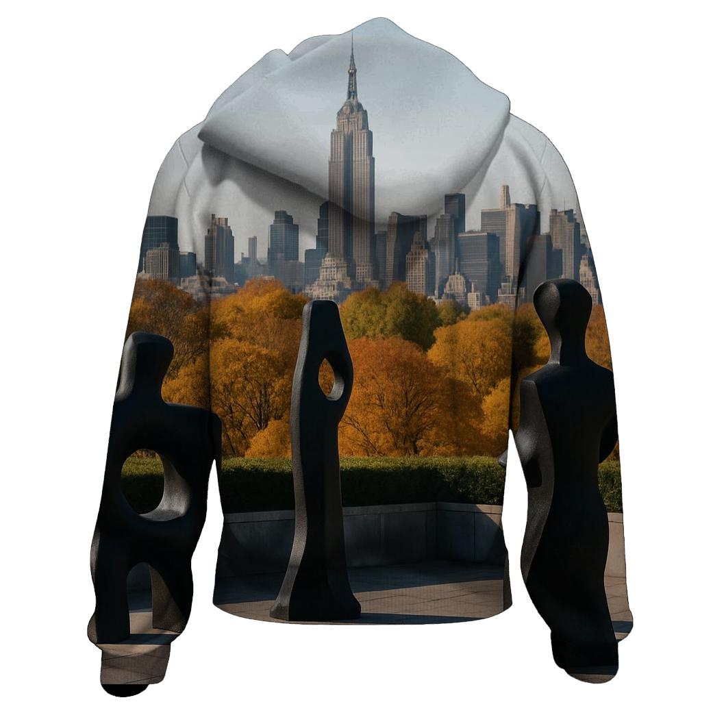 Autumn Morning From The Met Roof Garden Toward Midtown heavyweight hoodies