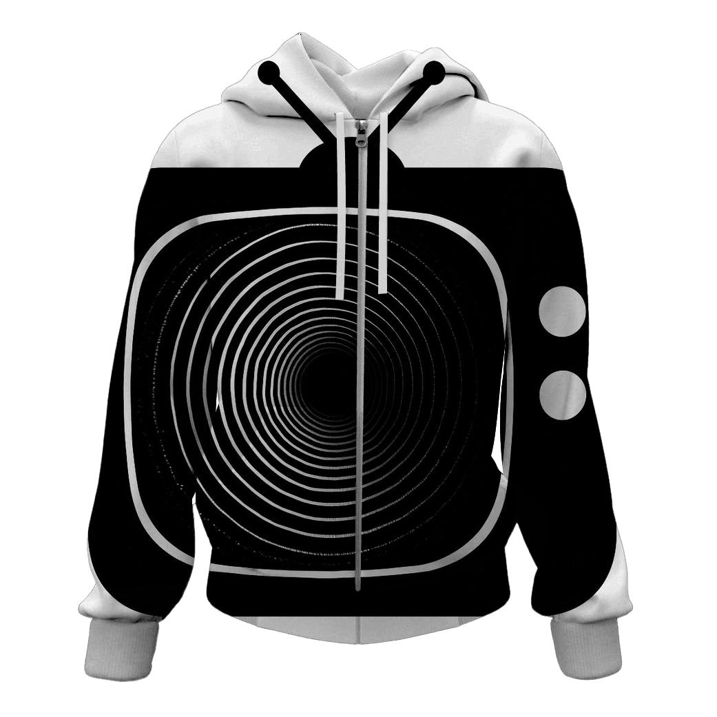Retro TV Sound Portal lightweight hoodies