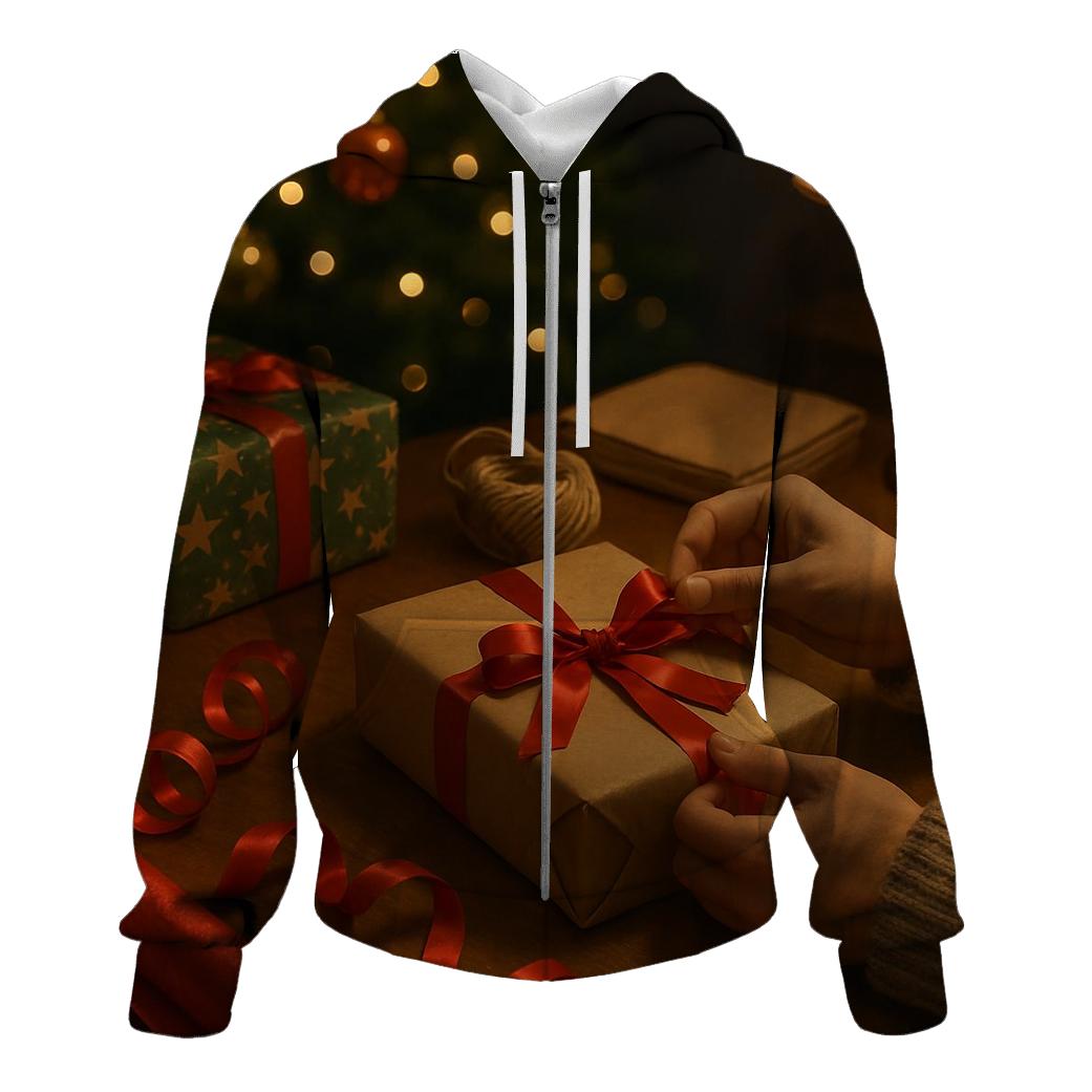 Gift Wrap Table With Ribbon Curl Magic hoodies fashion