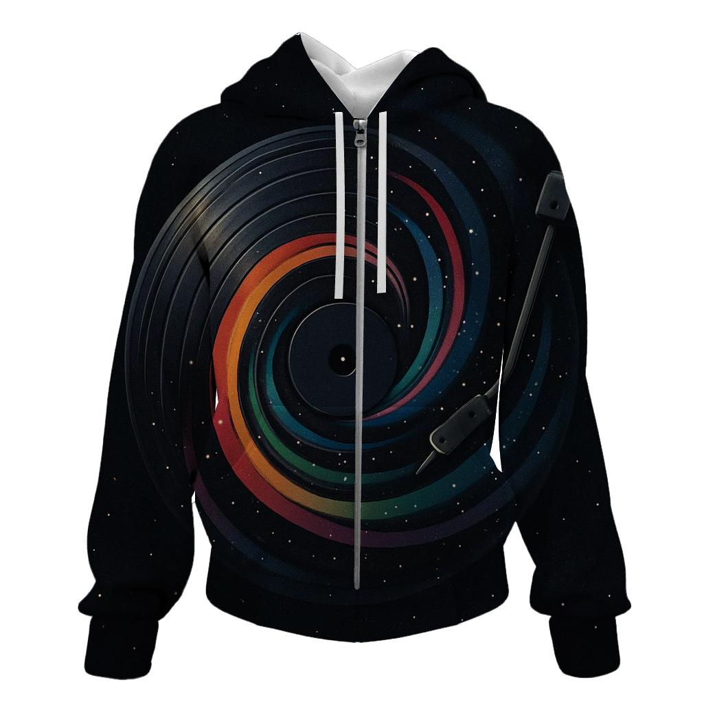 Retro Futurist Vinyl Cosmos hoodies fashion