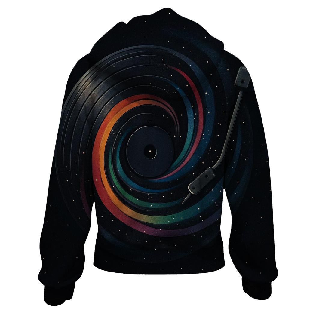 Retro Futurist Vinyl Cosmos hoodies fashion