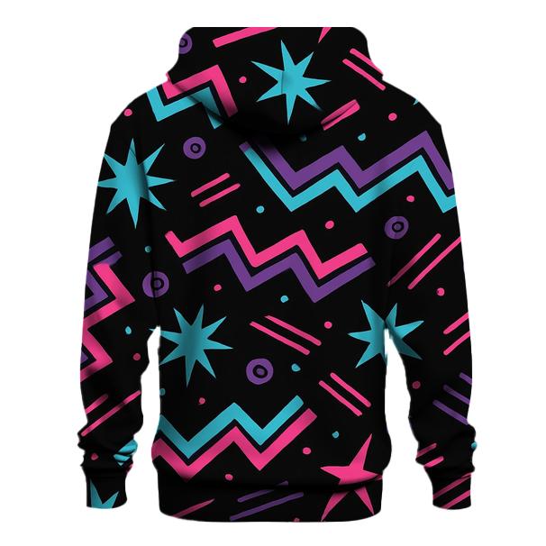 Neon Roller Rink Floor Pattern hoodie trends