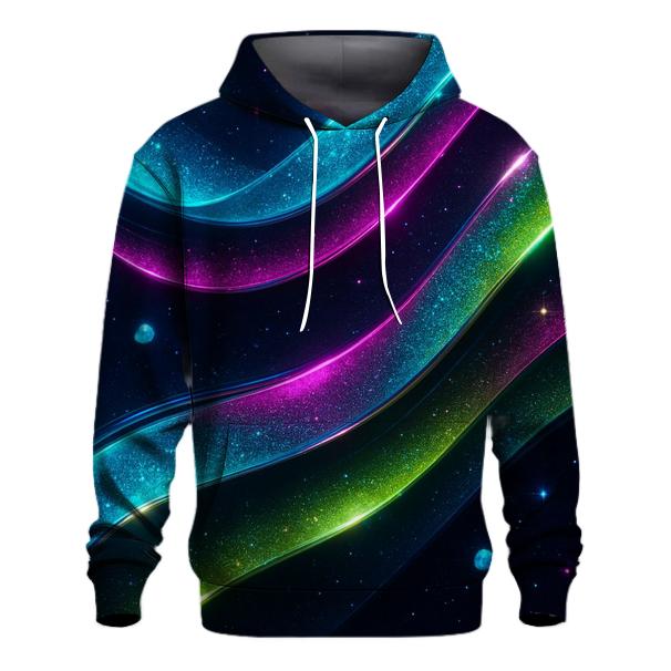 Chrome Aurora Ribbons custom hoodies