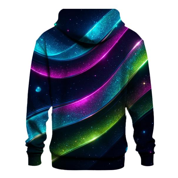 Chrome Aurora Ribbons custom hoodies