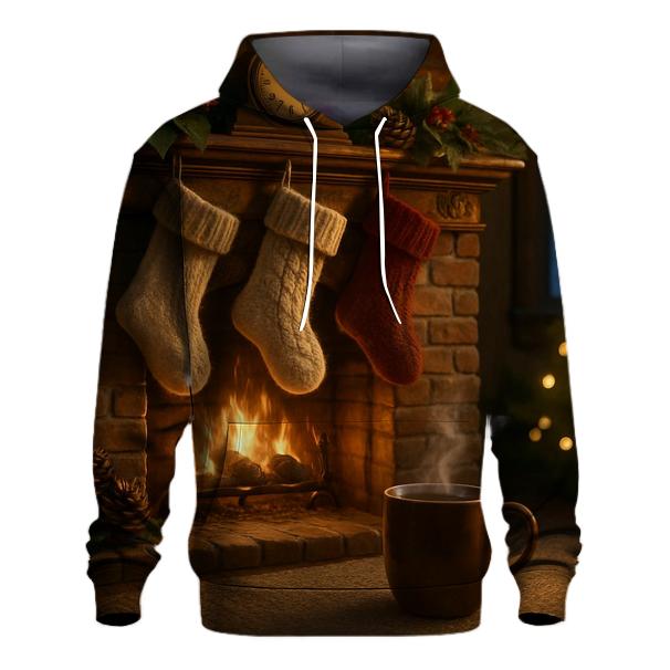 Hearthside Stockings And Snowy Silence custom hoodies