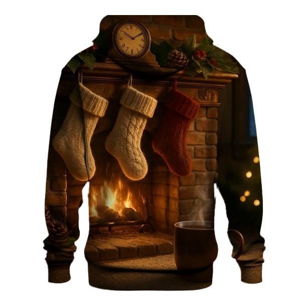 Hearthside Stockings And Snowy Silence custom hoodies